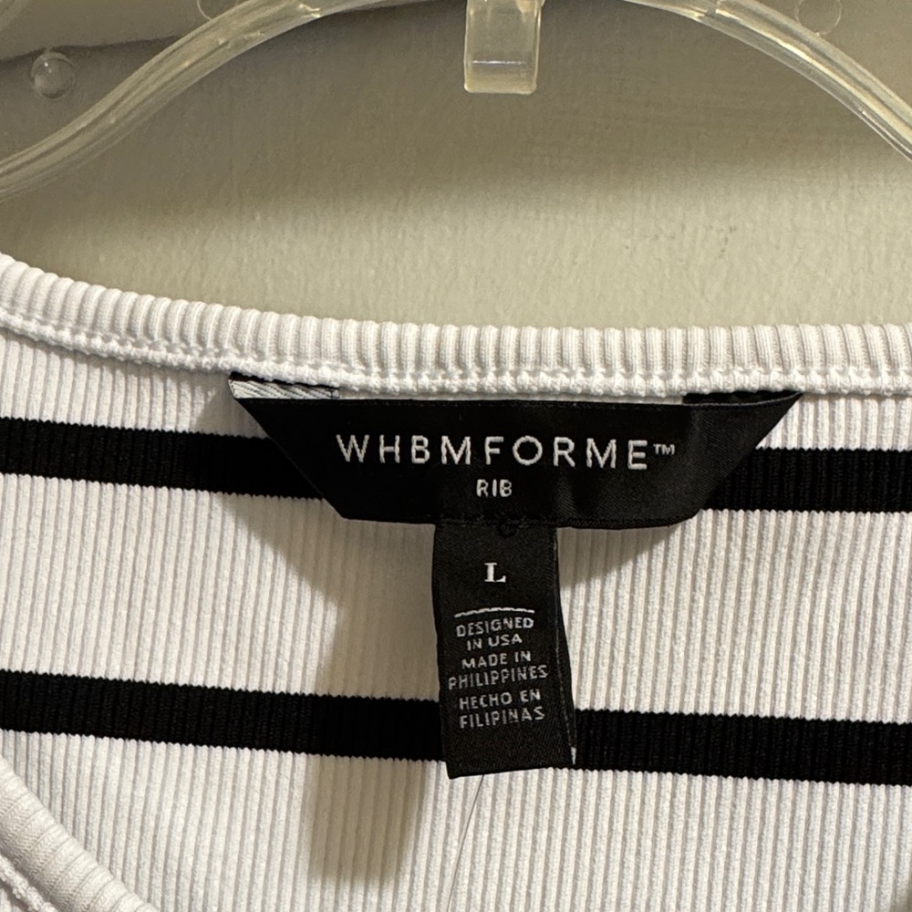 WHBM FOR ME Ribbed Tank NWT Size Large - Picture 4 of 6